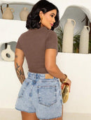 Camisa Polo Feminina de Algodão Ribana Premium Casual