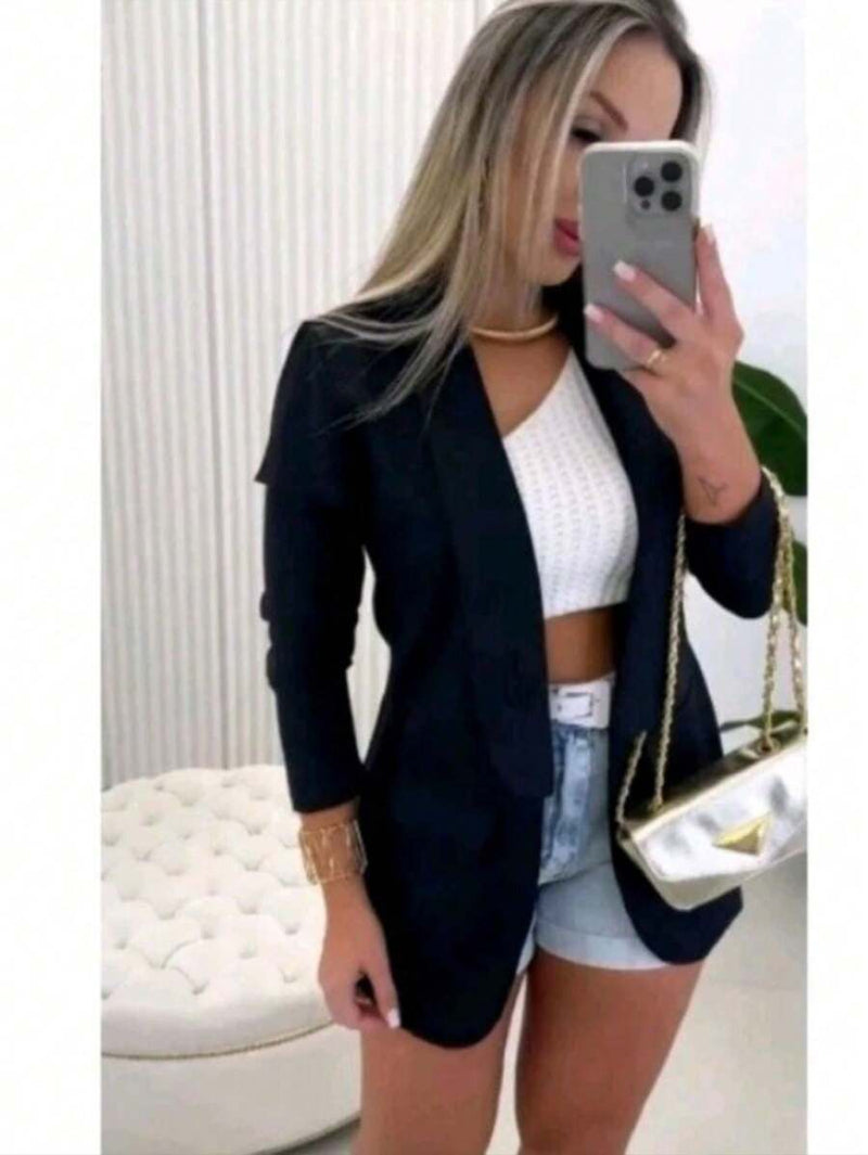 Blazer Feminino Alfaiataria Social Elegante Tecido - Bellizzi Bellizzi 