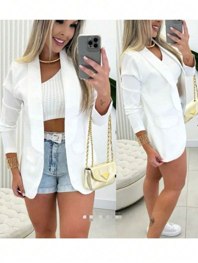 Blazer Feminino Alfaiataria Social Elegante Tecido - Bellizzi Bellizzi 