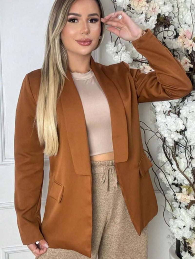 Blazer Feminino Alfaiataria Social Elegante Tecido - Bellizzi Bellizzi 