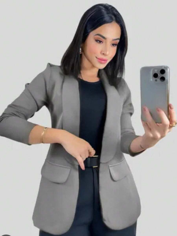 Blazer Feminino Alfaiataria Social Elegante Tecido - Bellizzi Bellizzi 