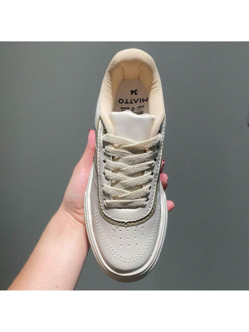 Tênis Feminino Casual Retrô Clássico Napa Confortável