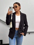 Blazer Feminino Alfaiataria com 6 Botões Elegante - Bellizzi Bellizzi 