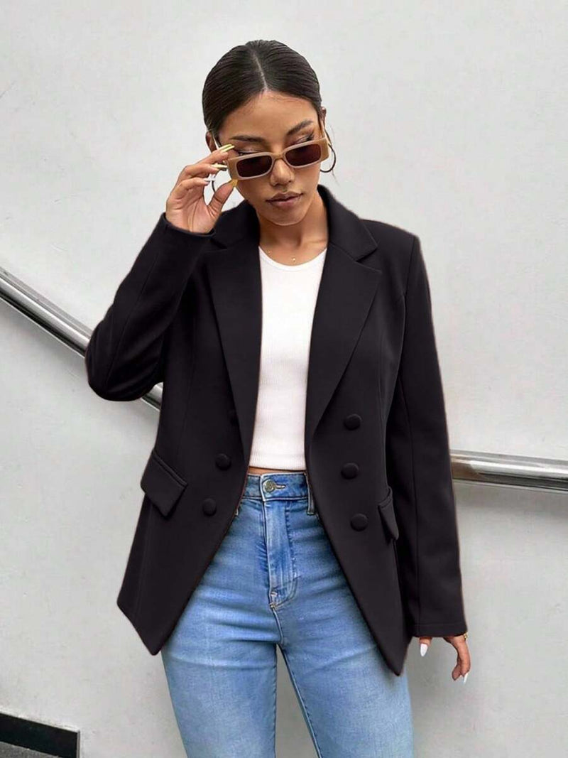 Blazer Feminino Alfaiataria com 6 Botões Elegante - Bellizzi Bellizzi 