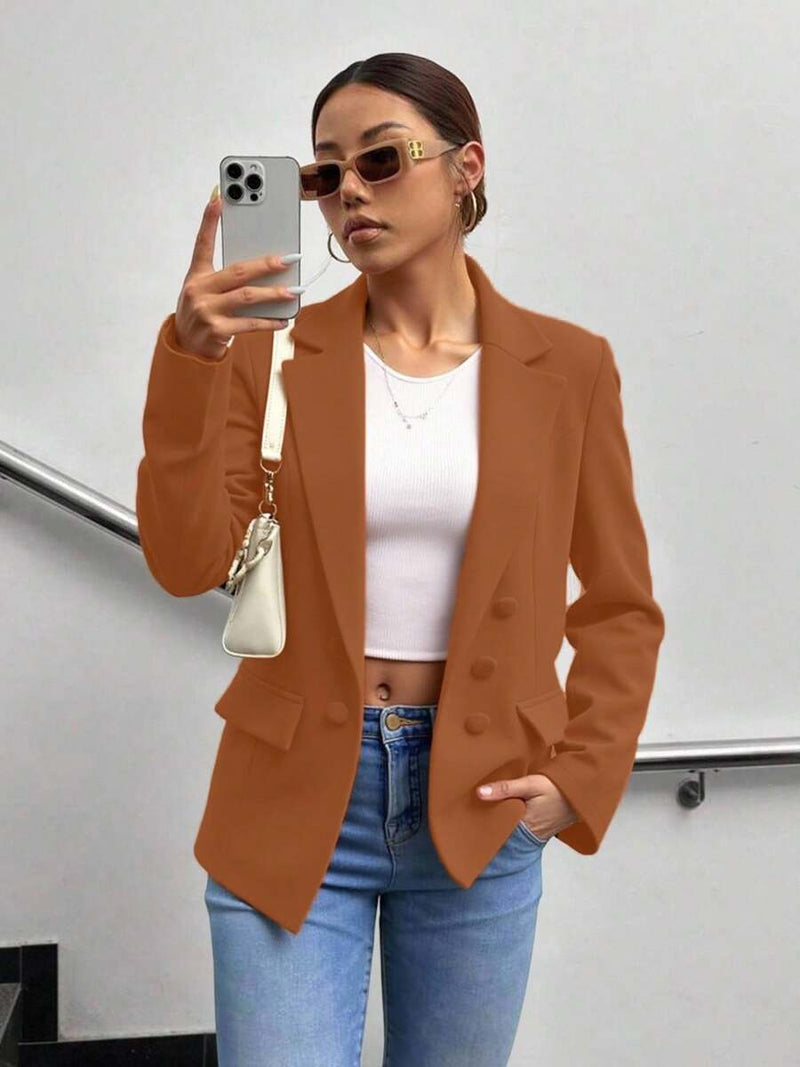 Blazer Feminino Alfaiataria com 6 Botões Elegante - Bellizzi Bellizzi 