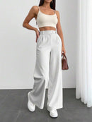 Calça Pantalona Feminina Alfaiataria Fecho Italiano Cruzado Bellizzi 