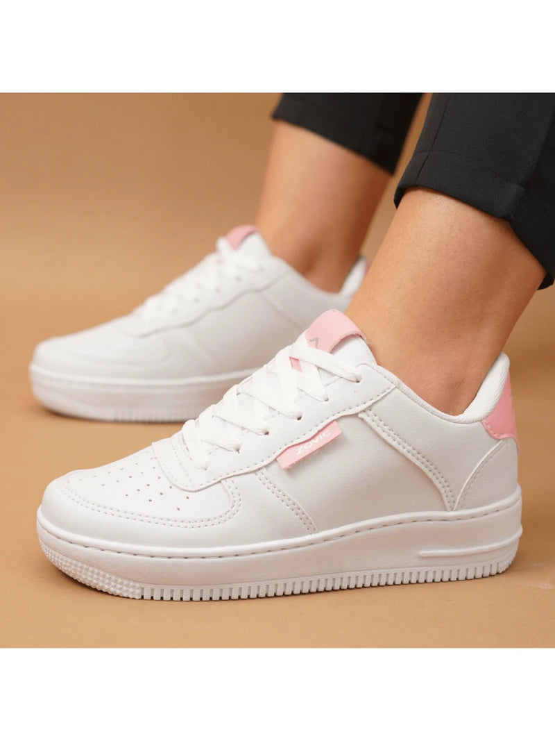 Tênis Air Casual Feminino Couro Macio Solado Confortável