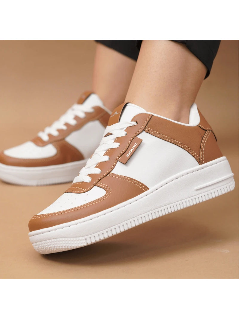 Tênis Air Casual Feminino Couro Macio Solado Confortável