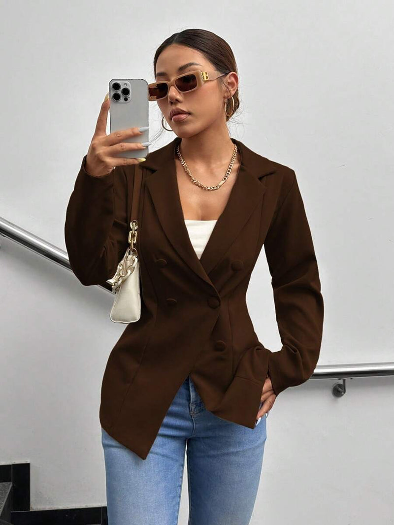 Blazer Feminino Alfaiataria Elegante Casual Social Confortável