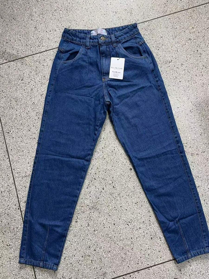 Calça Jeans Mom Feminina 100% Algodão Casual Saina Office Bellizzi 