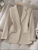 Blazer Feminino Alfaiataria com Forro Botão Elegante Bellizzi 