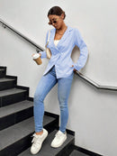 Blazer Feminino Alfaiataria Elegante Casual Social Confortável Bellizzi 