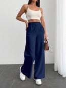 Calça Pantalona Feminina Alfaiataria Fecho Italiano Cruzado Bellizzi 