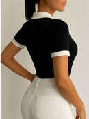 Camisa Polo Feminina de Algodão Ribana Premium Casual