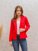 Blazer Feminino Alfaiataria Elegante Casual Social com Botão Bellizzi 