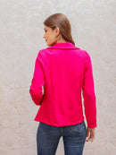 Blazer Feminino Alfaiataria Elegante Casual Social com Botão Bellizzi 