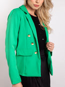 Blazer Feminino Alfaiataria Elegante Casual Social com Botão Bellizzi 