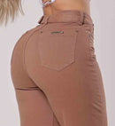 Calça Jeans Feminina 100% Algodão Wide Leg Pantalona Bellizzi 