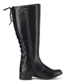 Bota Montaria Feminina Cano Alto Couro Ecológico Clássica Bellizzi 