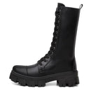 Bota Tratorada Feminina Preta Sintética Cano Alto Moderna Bellizzi 