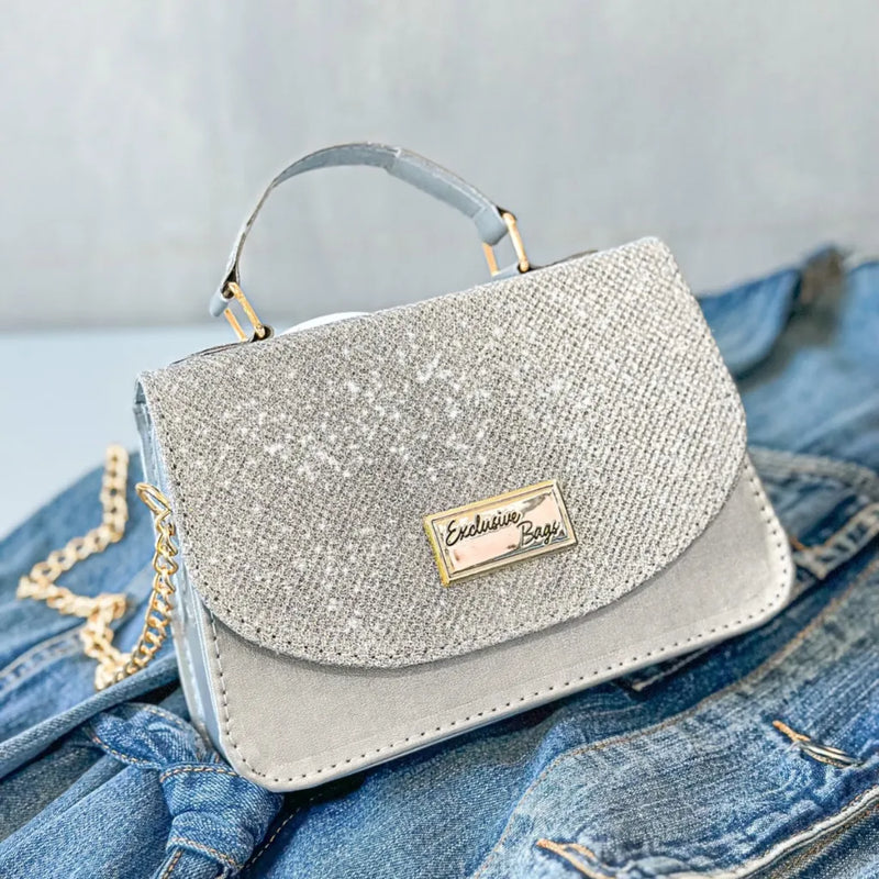 Bolsa Feminina de Festa Brilhante Pequena Tiracolo de Alta Elegância Bellizzi 