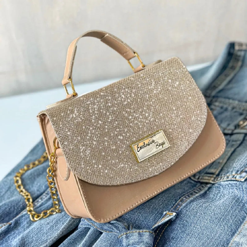 Bolsa Feminina de Festa Brilhante Pequena Tiracolo de Alta Elegância Bellizzi 
