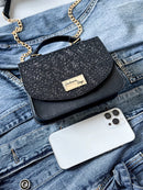 Bolsa Feminina de Festa Brilhante Pequena Tiracolo de Alta Elegância Bellizzi 