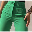 Calça Alfaiataria Feminina Tecido Premium Slim Social Bellizzi 