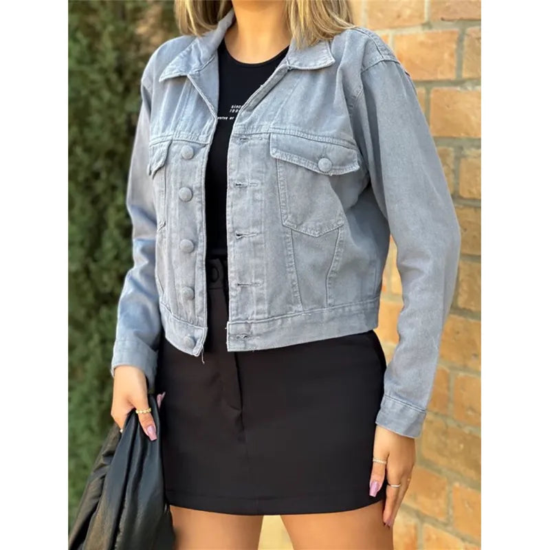 Jaqueta Jeans Feminina com Lycra Corte Ajustado Linha Premium Bellizzi 