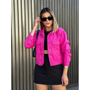 Jaqueta Jeans Feminina com Lycra Corte Ajustado Linha Premium Bellizzi 