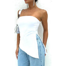 Blusa Feminina Tomara que Caia em Malha Canelada Moderna Bellizzi 