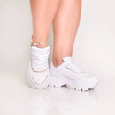 Tênis Feminino Sintético Plataforma Casual Confortável Bellizzi 