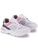 Tênis Feminino Branco Camurça PU Casual Leve para Caminhada Bellizzi 