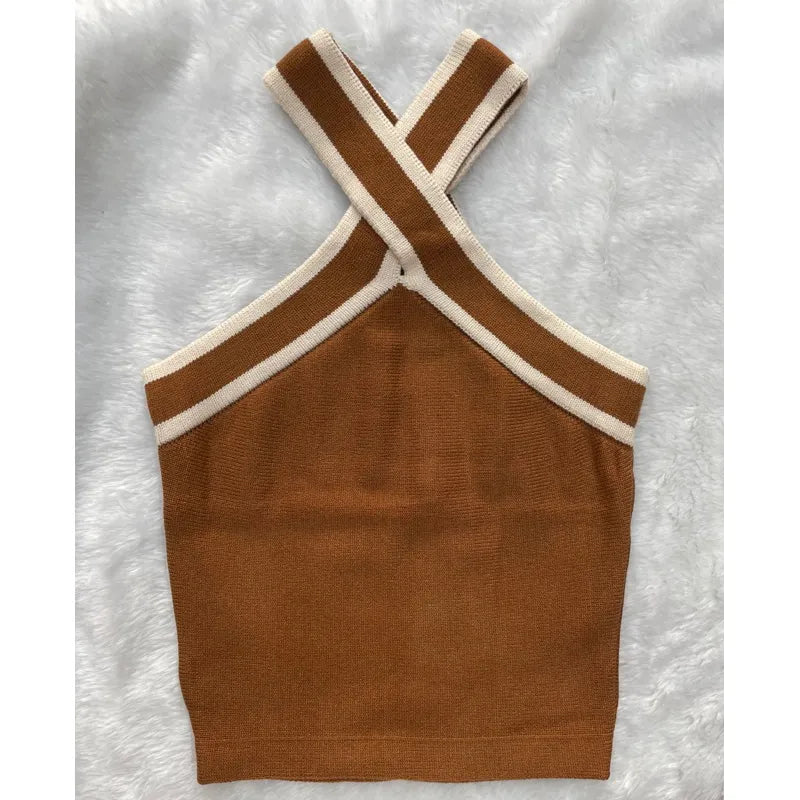 Blusa Feminina de Tricot Modal Listrada – Elegante e Leve para o Verão Bellizzi 