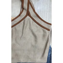 Blusa Feminina Listrada Tricot Modal Preto e Branco Casual Leve Bellizzi 