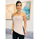 Blusa Feminina Tomara que Caia em Malha Canelada Moderna Bellizzi 