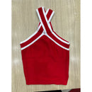 Blusa Feminina Listrada Tricot Modal Preto e Branco Casual Leve Bellizzi 