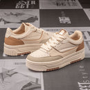 Tênis Feminino Off White Sintético com Solado Flatform Casual Bellizzi 