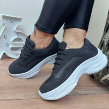 Tênis Feminino Plataforma Casual Confortável Forma Grande para Dia a Dia e Lazer Bellizzi 