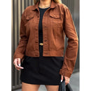 Jaqueta Jeans Feminina com Lycra Corte Ajustado Linha Premium Bellizzi 