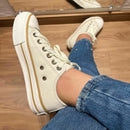 Tênis Feminino de Lona Plataforma Casual Estilo Urbano Bellizzi 