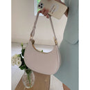 Bolsa de Ombro Feminina Meia Lua Sintética Estilo Minimalista Bellizzi 