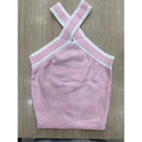 Blusa Feminina Listrada Tricot Modal Preto e Branco Casual Leve Bellizzi 