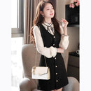 Bolsa Feminina Pequena de Ombro Patchwork PU Corrente Moderna Bellizzi 