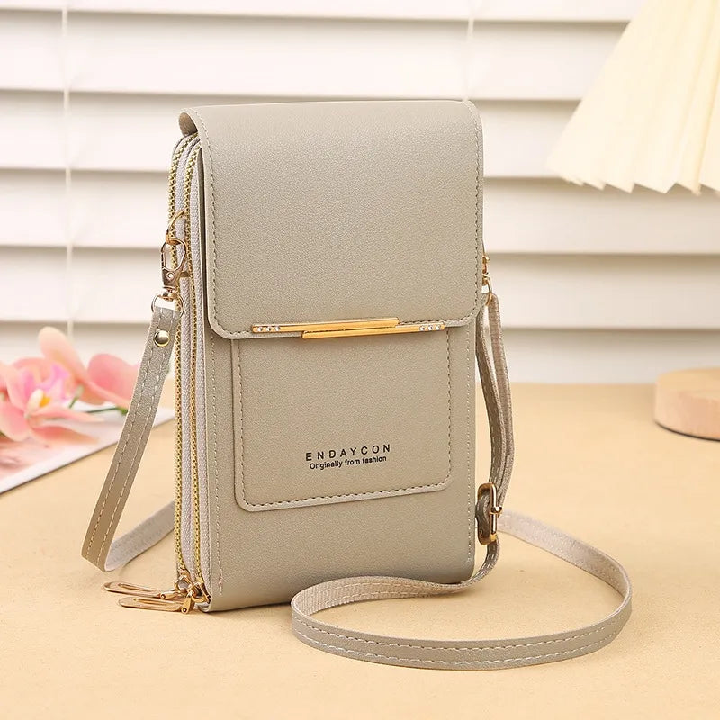 Bolsa Feminina Pequena de Couro Sintético Transversal Compacta Bellizzi 