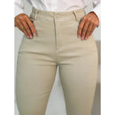 Calça Feminina Bengaline Elástica Skinny Cintura Média Bellizzi 