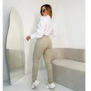 Calça Feminina Bengaline Elástica Skinny Cintura Média Bellizzi 