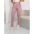 Calça Feminina Bengaline Elástica Skinny Cintura Média Bellizzi 