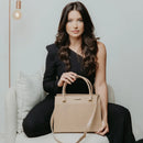 Bolsa Handbag Feminina Grande Sintética Estilo Elegante Bellizzi 