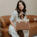 Bolsa Handbag Feminina Grande Sintética Estilo Elegante Bellizzi 